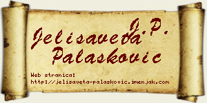 Jelisaveta Palasković vizit kartica